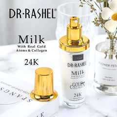 Dr.Rashel Milk With Real Gold Atoms & Collagen _ Facial Milk Cleaner & Whitening - 100ml Dr. Rashel