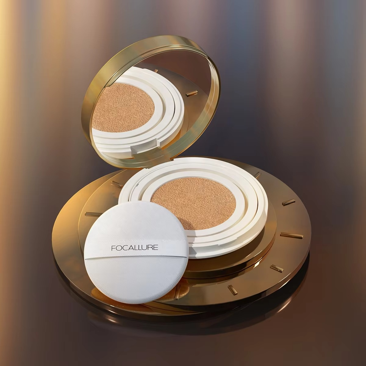 Focallure Poreless Matte Air Cushion Foundation Full Coverage Oil Control Lightweight Long Lasting Base Makeup Focallure