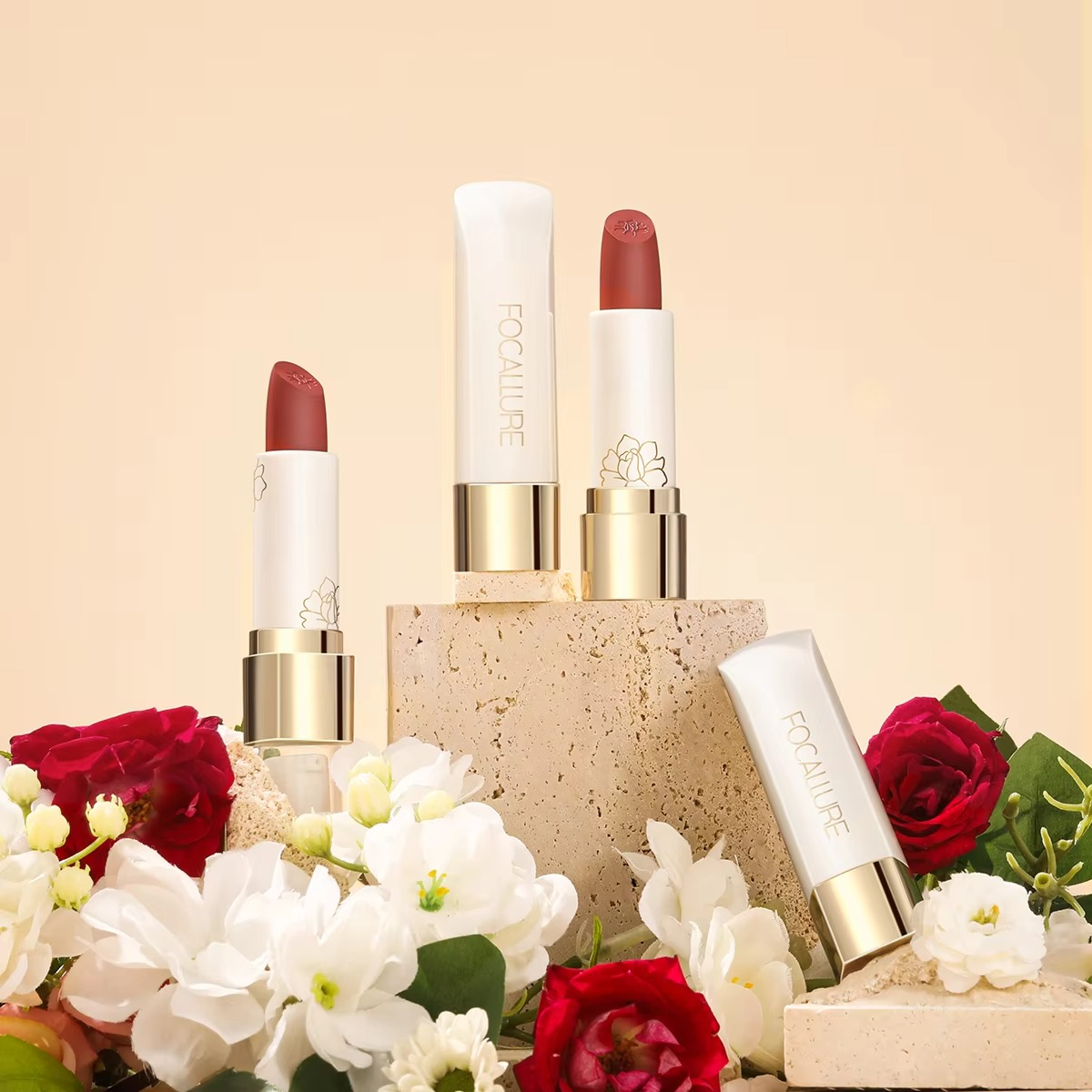 Focallure Pure Matte Lipstick Long Lasting Velvet Finish High Pigment Non Drying Comfortable Lip Color Focallure