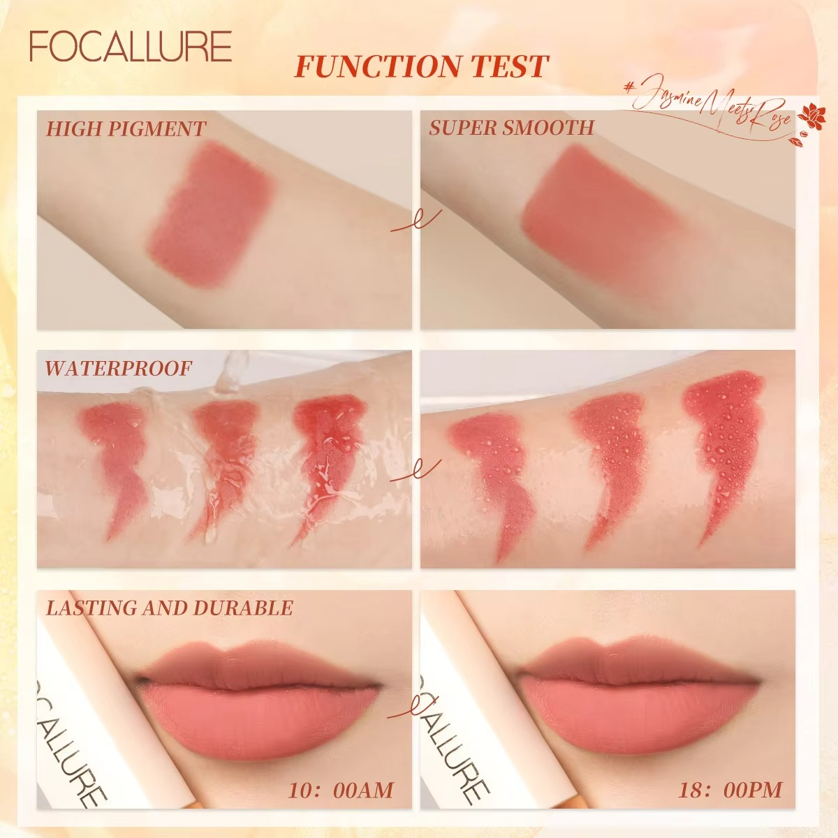 Focallure Pure Matte Lipstick Long Lasting Velvet Finish High Pigment Non Drying Comfortable Lip Color Focallure