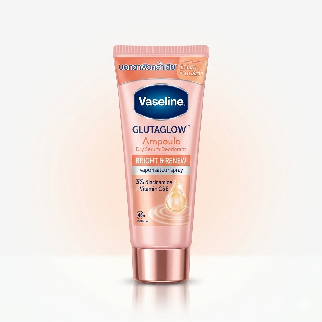 Vaseline Underarms Bright And Renew Dry Serum Glutaglow Deodorant 45ml VASELINE
