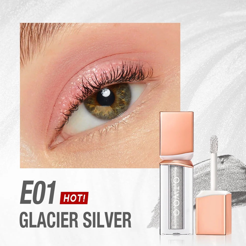 O.TWO.O Liquid Shimmer Glitter Eyeshadow E01 - GLACIER SILVER O.TWO.O
