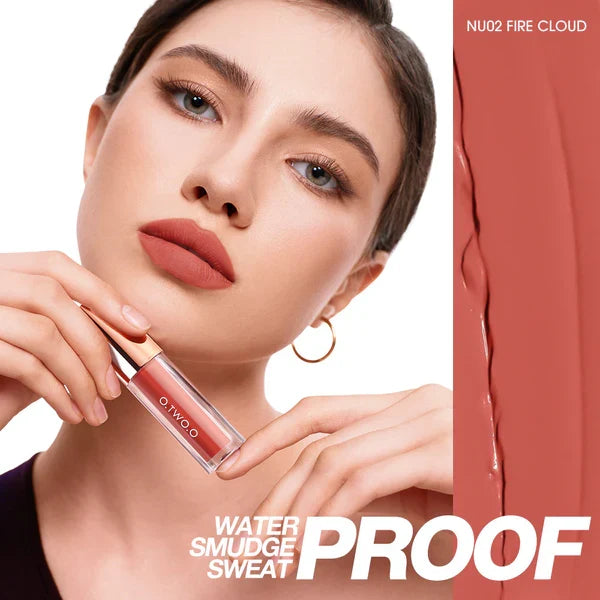 O.TWO.O New Waterproof Matte Long-wearing Lip Mud Highpigment Lip Gloss O.TWO.O