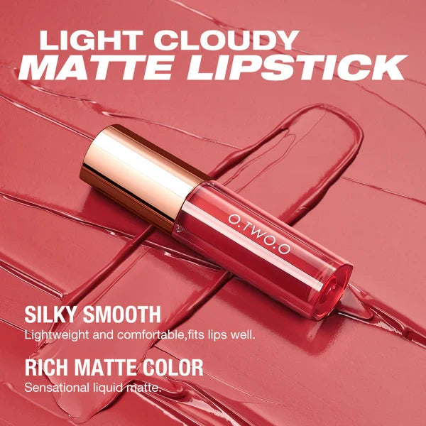 O.TWO.O New Waterproof Matte Long-wearing Lip Mud Highpigment Lip Gloss O.TWO.O
